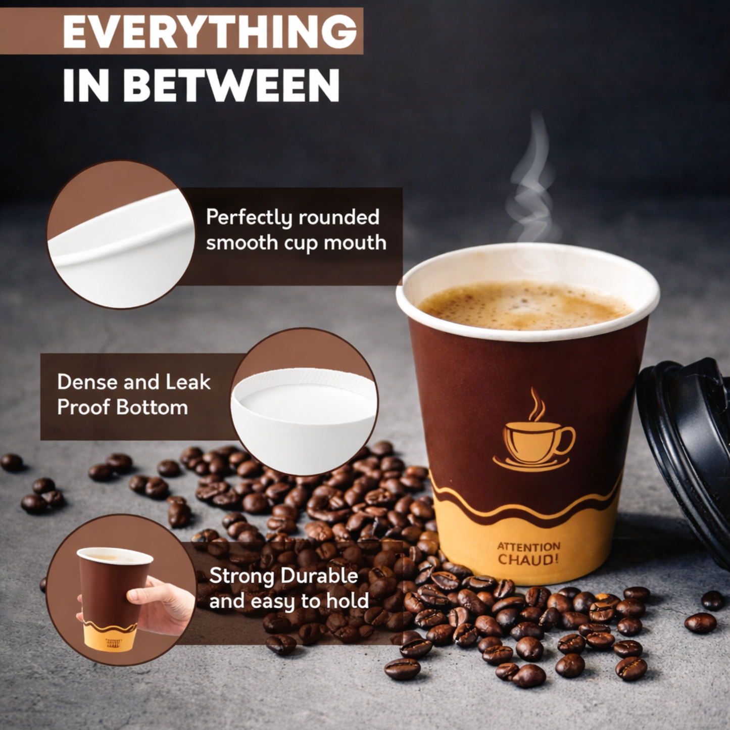 Printed Paper cup 8oz - Coffee Cup - Hot/Cold - 1000pcs