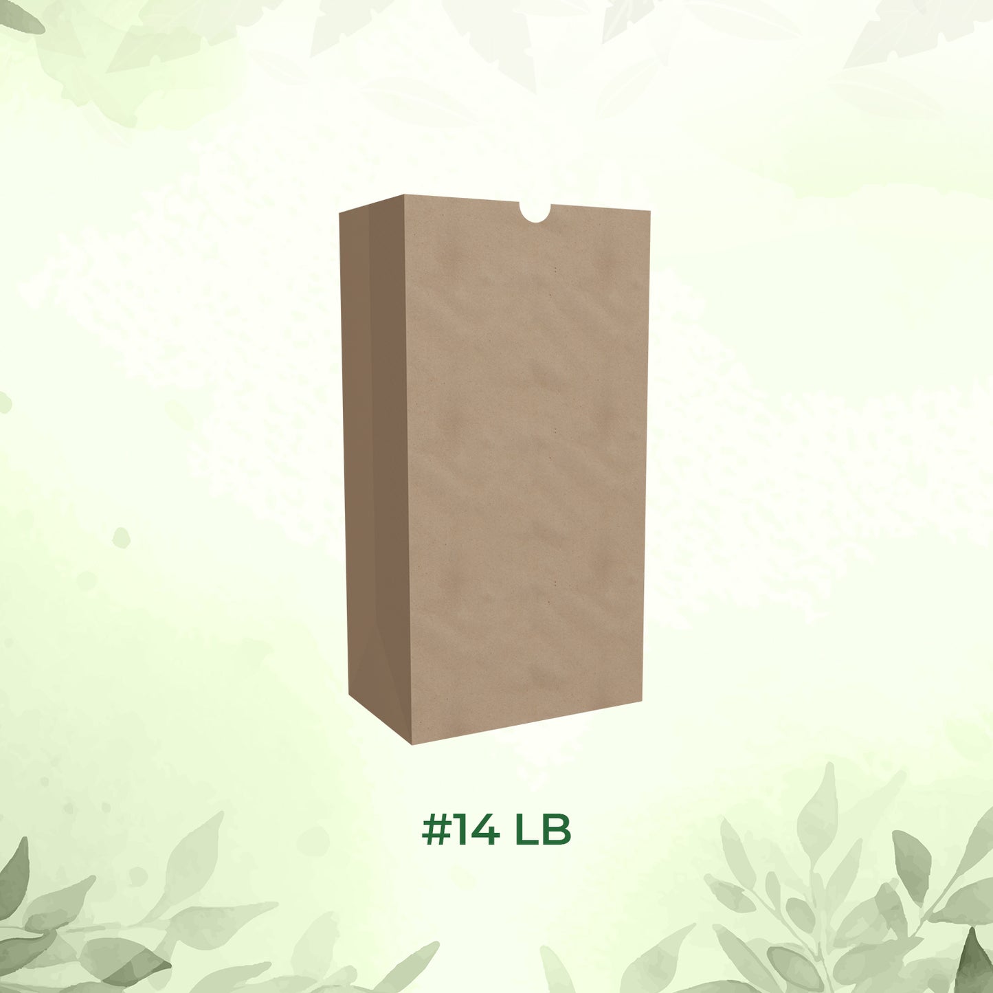 Sac SOS en papier kraft EcoPaack n° 12 - 17,8 x 10,8 x 34,9 cm - 500 unités