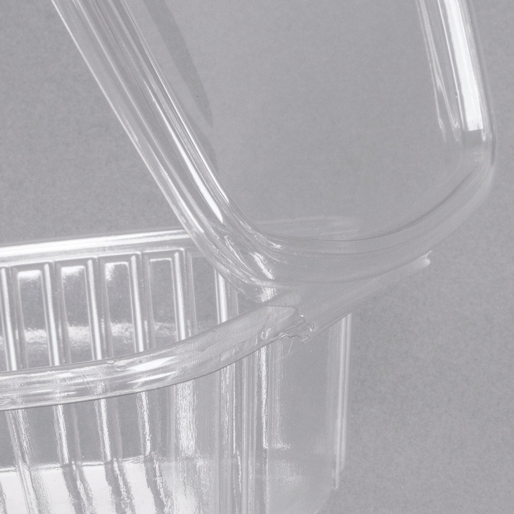 Contenant à charnière transparent en PET de 355 ml (12 oz)