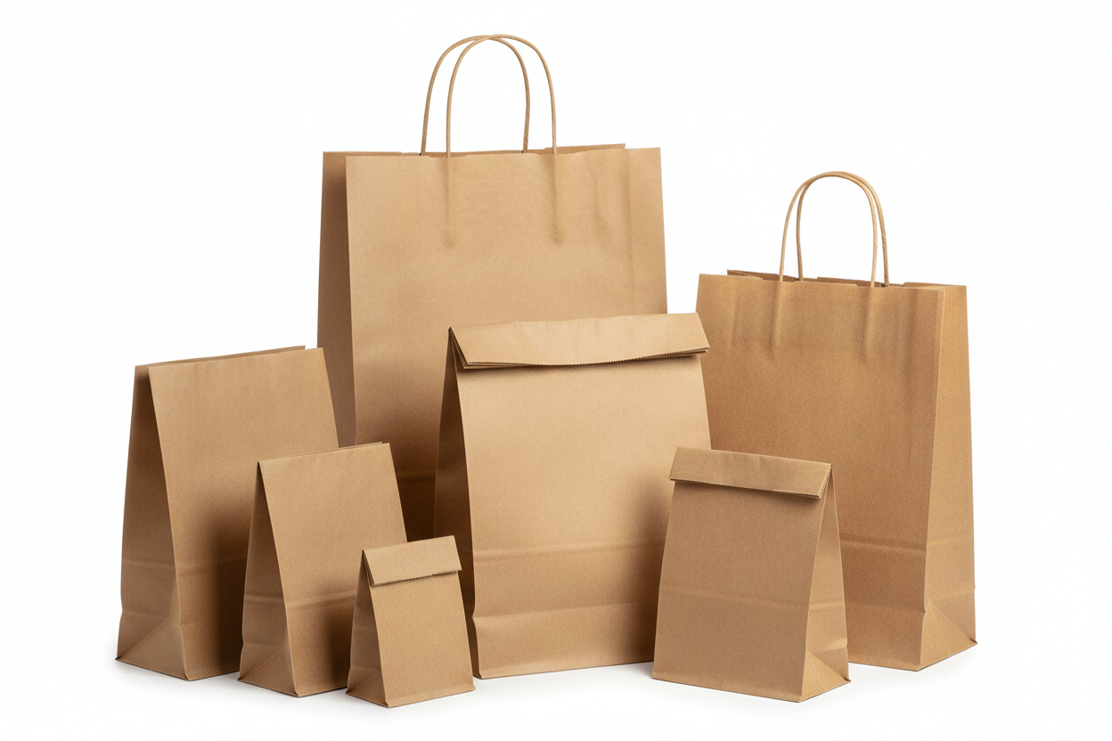 Kraft Paper Bags - Twisted Handles & SOS