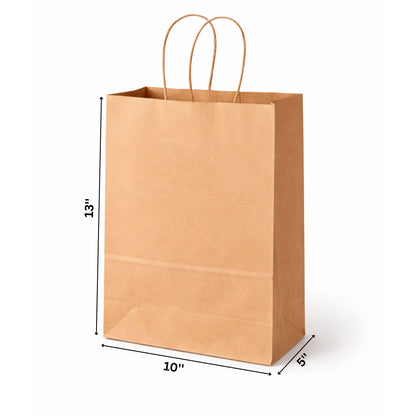 Sac en papier kraft EcoPaack 10" x 5" x 13" - 250pcs
