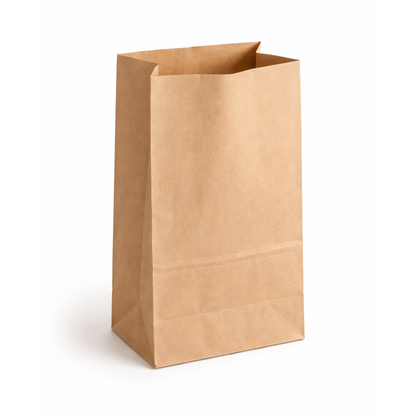 Sac SOS en papier kraft EcoPaack n° 12 - 17,8 x 10,8 x 34,9 cm - 500 unités