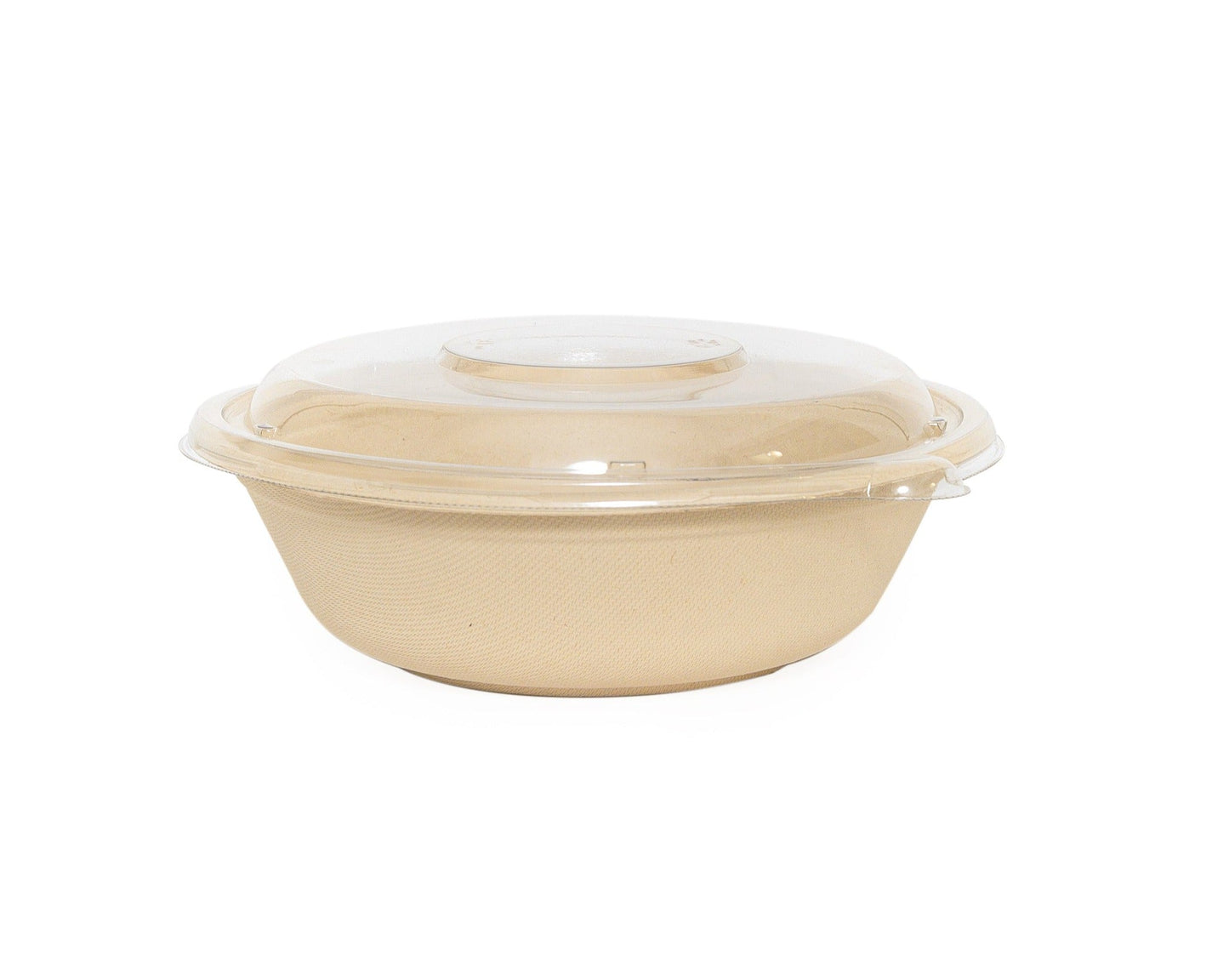 Couvercles pour bol rond en bagasse de 24/32 oz - 500 pièces