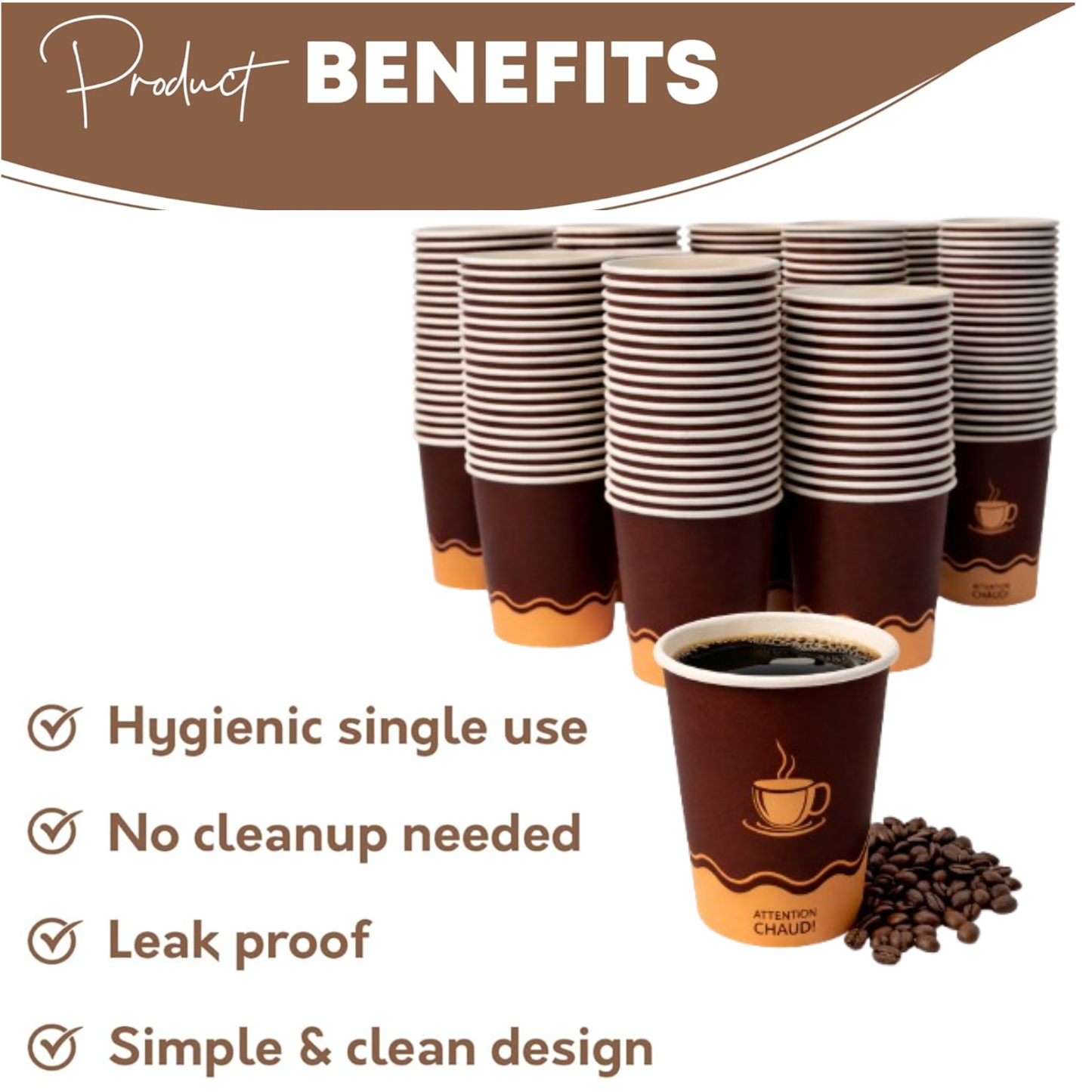 Printed Paper cup 8oz - Coffee Cup - Hot/Cold - 1000pcs