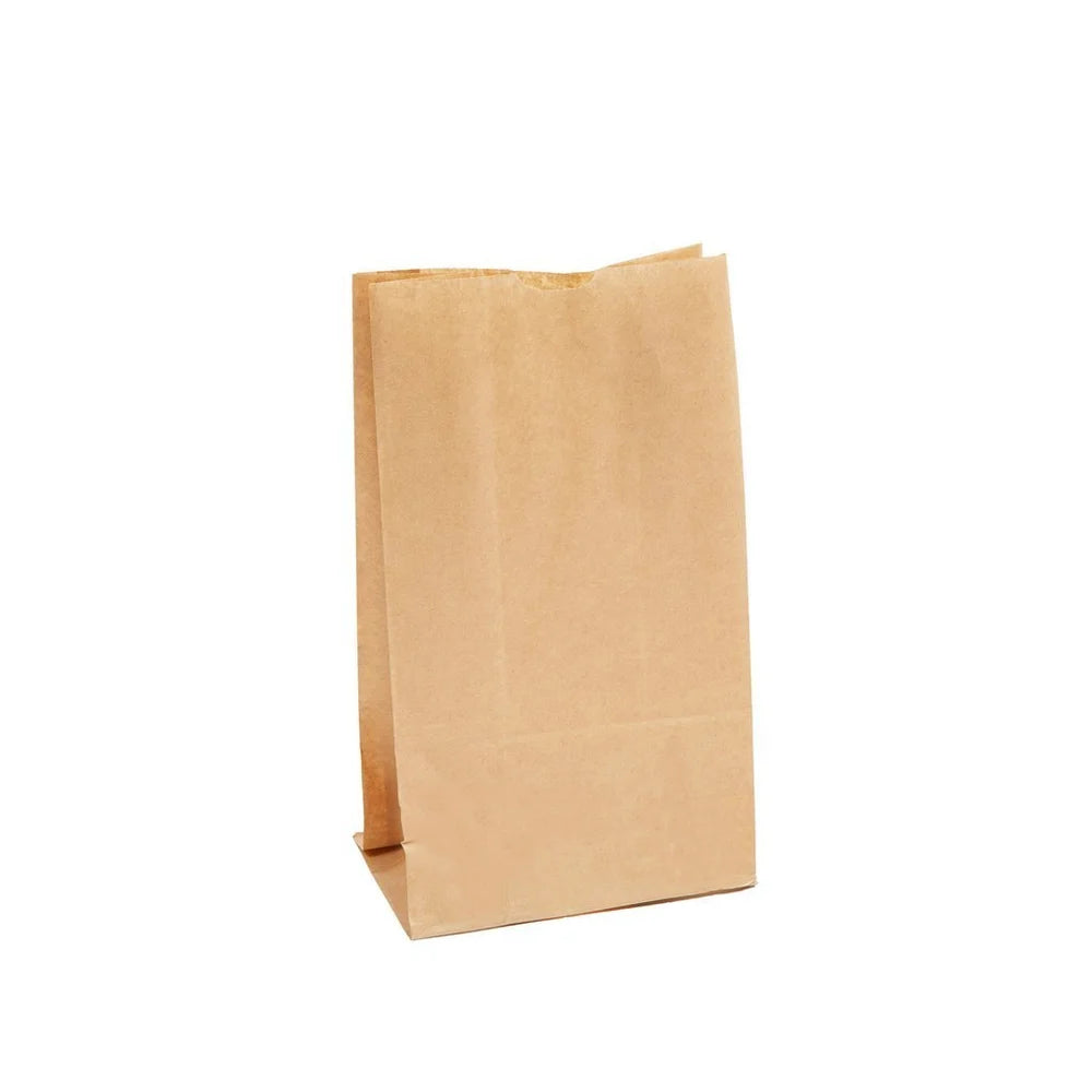 EcoPaack 3Lb Kraft Paper Bag - SOS #3