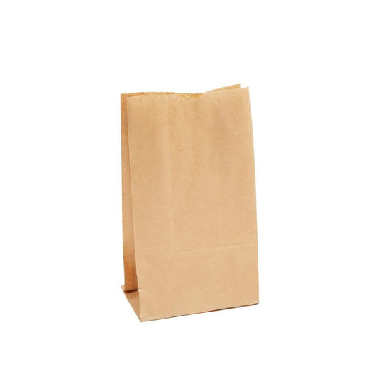 EcoPaack 3Lb Kraft Paper Bag - SOS #3