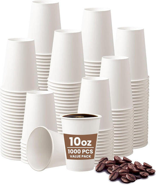Gobelets en papier 30 cl - Gobelets à café - Chaud/Froid - Lot de 1000