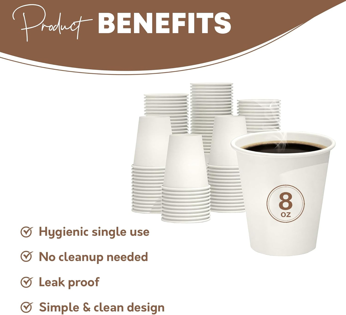 Coffee Cups | 8 oz | 300/Case