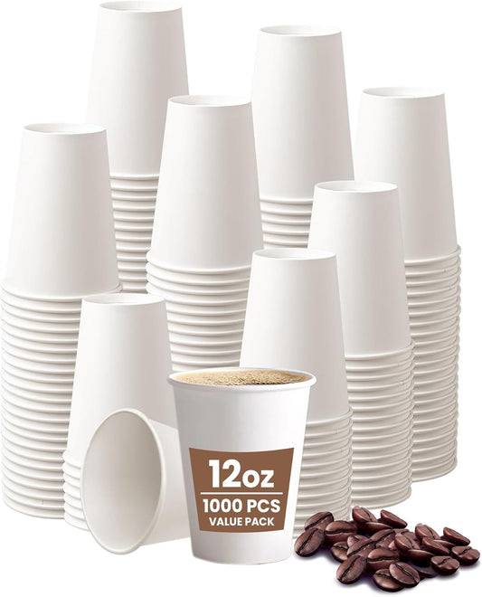 Gobelets en papier 35 cl - Gobelets à café - Chaud/Froid - Lot de 1000