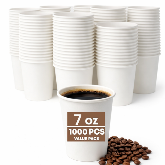 Gobelets en papier 20 cl - Gobelets à café - Chaud/Froid - Lot de 1000