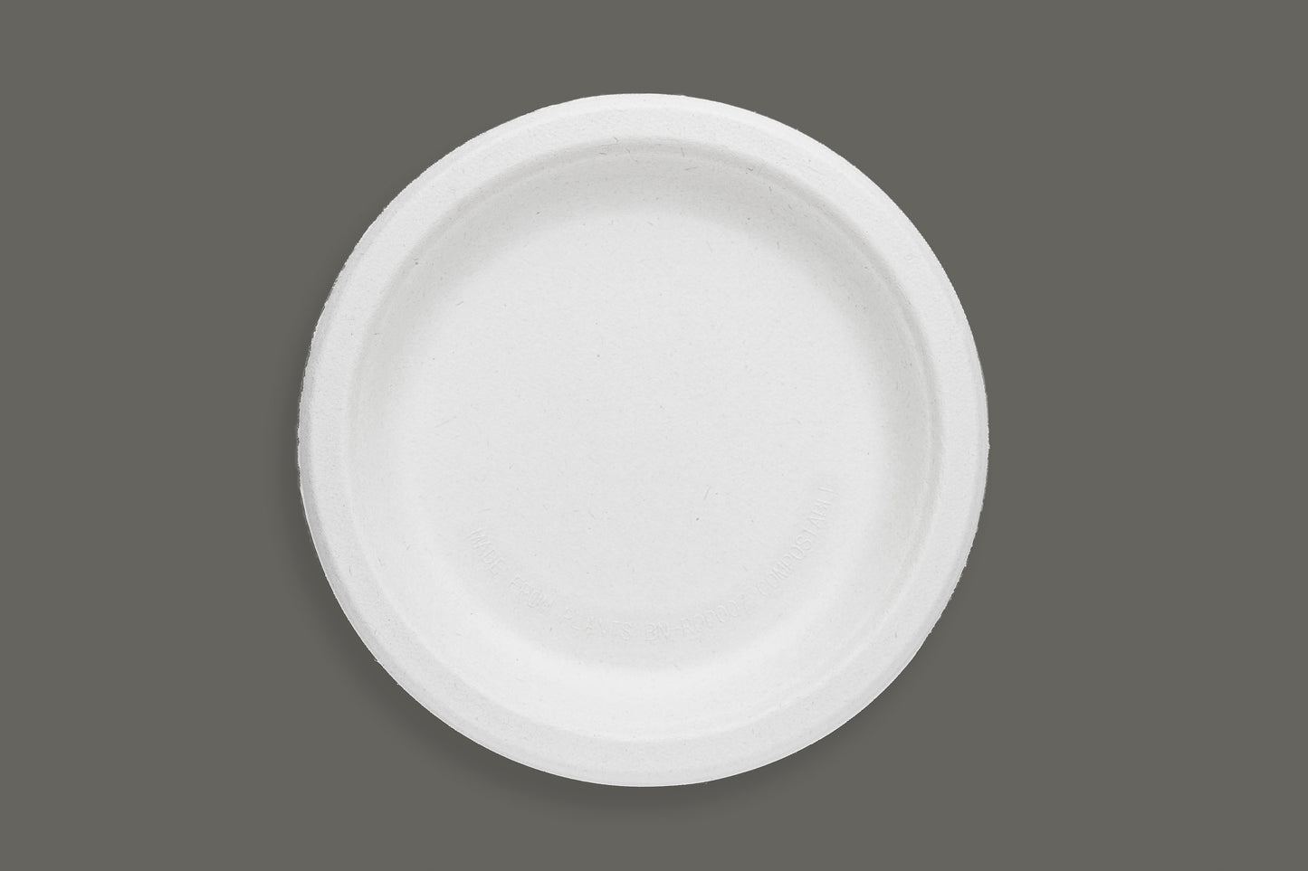 7" Round Plate made from Bagasse