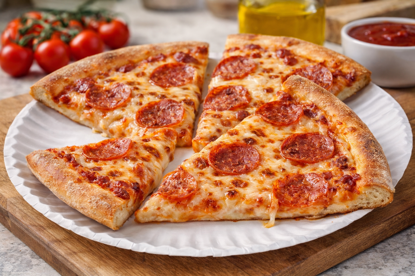 Assiettes en carton pour pizza de 23 cm (9 pouces) - 1200 pièces