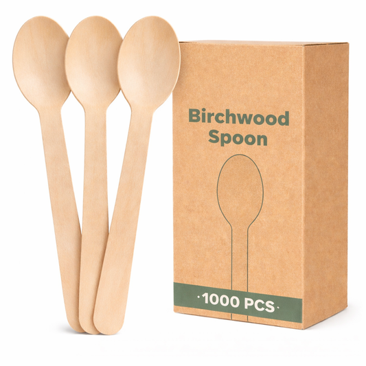 Wooden Spoons - 1000pcs - Compostable