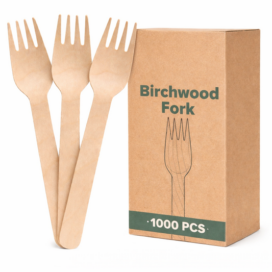 Wooden Fork - 1000pcs - Compostable