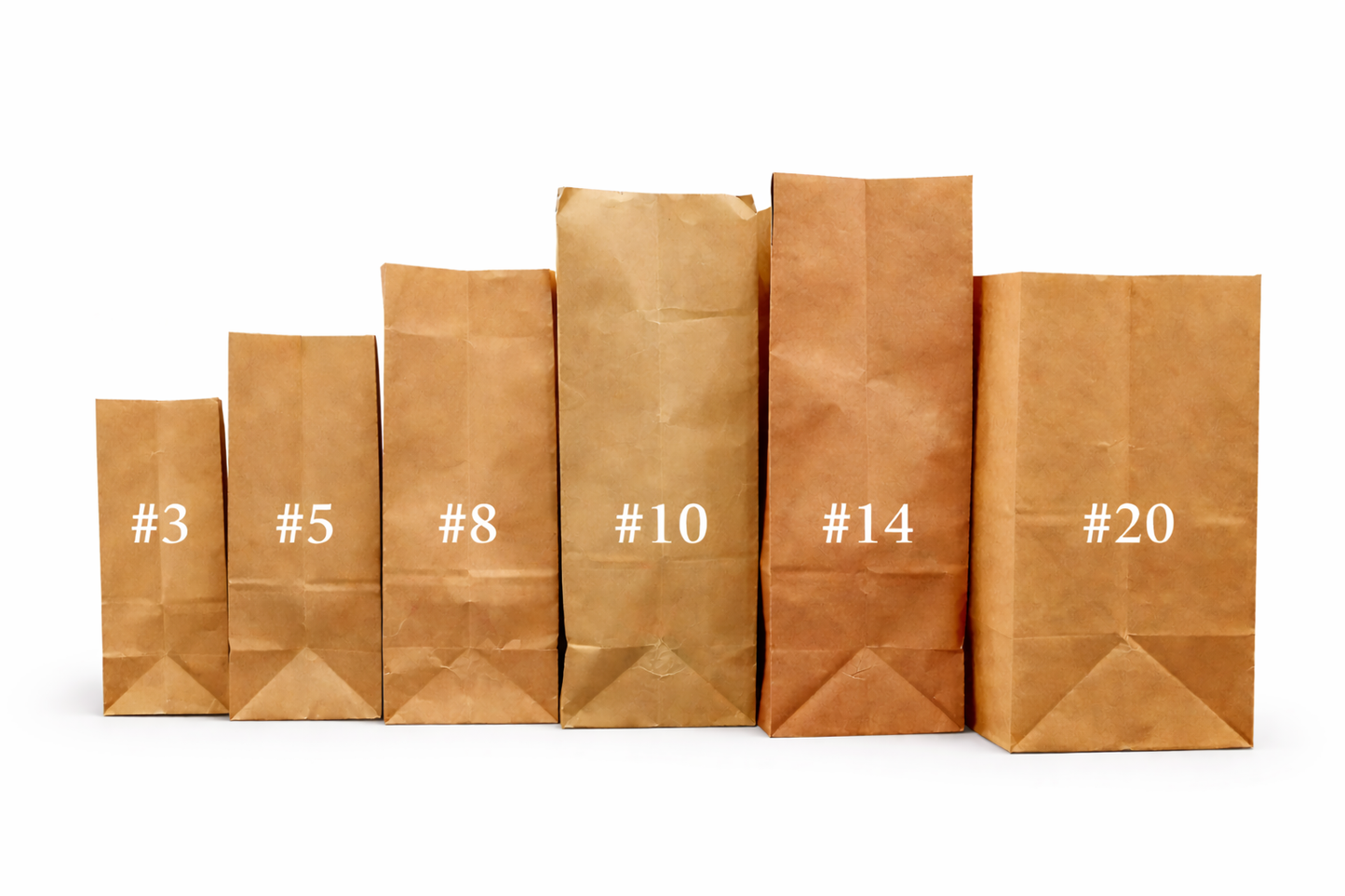 EcoPaack Kraft Paper Bag SOS DD50 - 9.8 x 6 x 17" - 500pcs