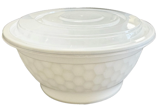38oz Poke Bowl PP - White - 150sets/case