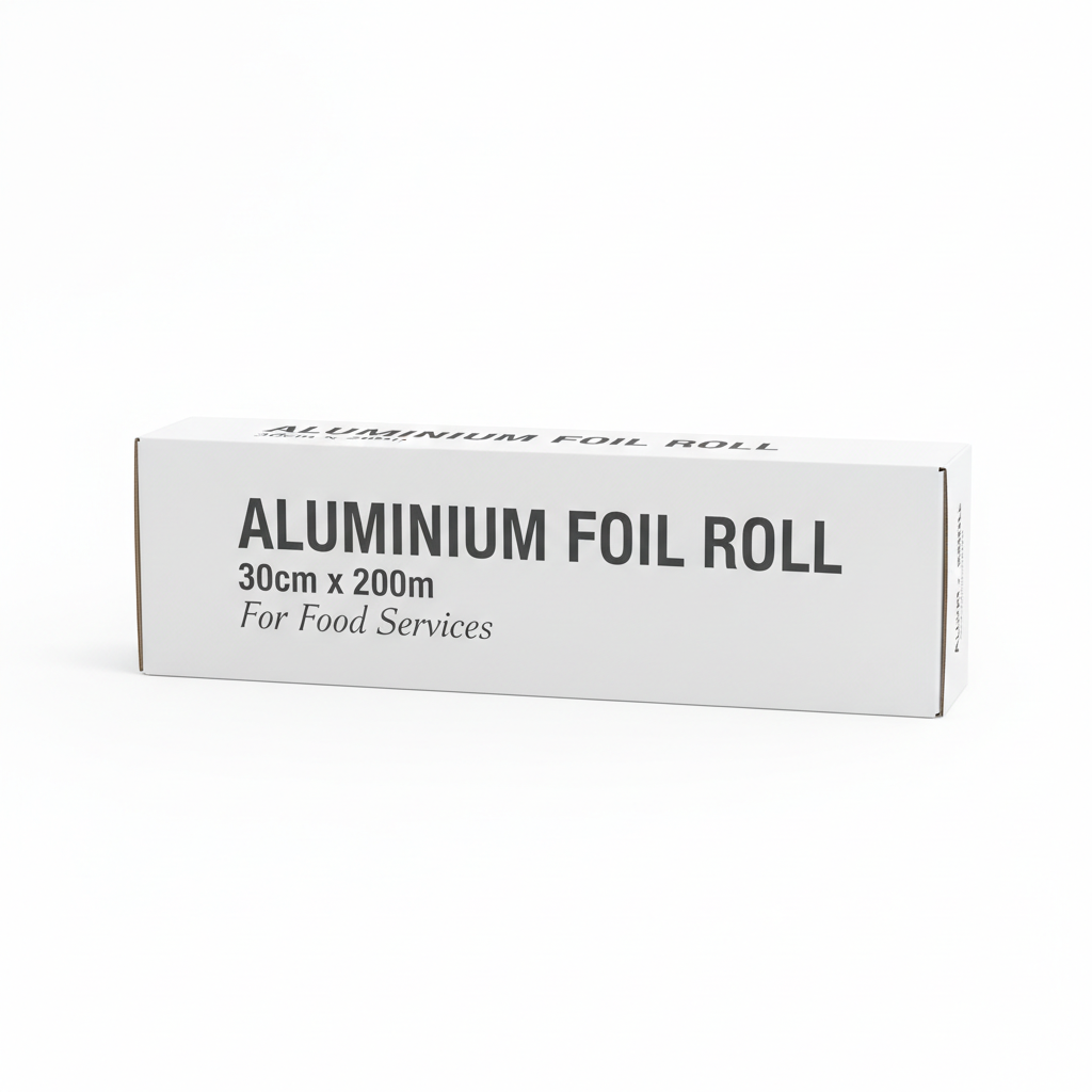 Aluminium Foil Roll 12" x 200m - 30cm x 200m
