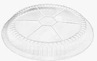 Round Foil Takeout Container - 7" - Dome Lids