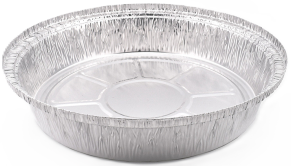 Round Foil Takeout Container - 8"