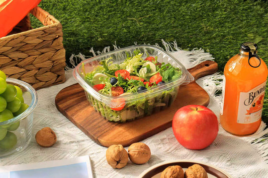 24oz Clear PET Hinged Container