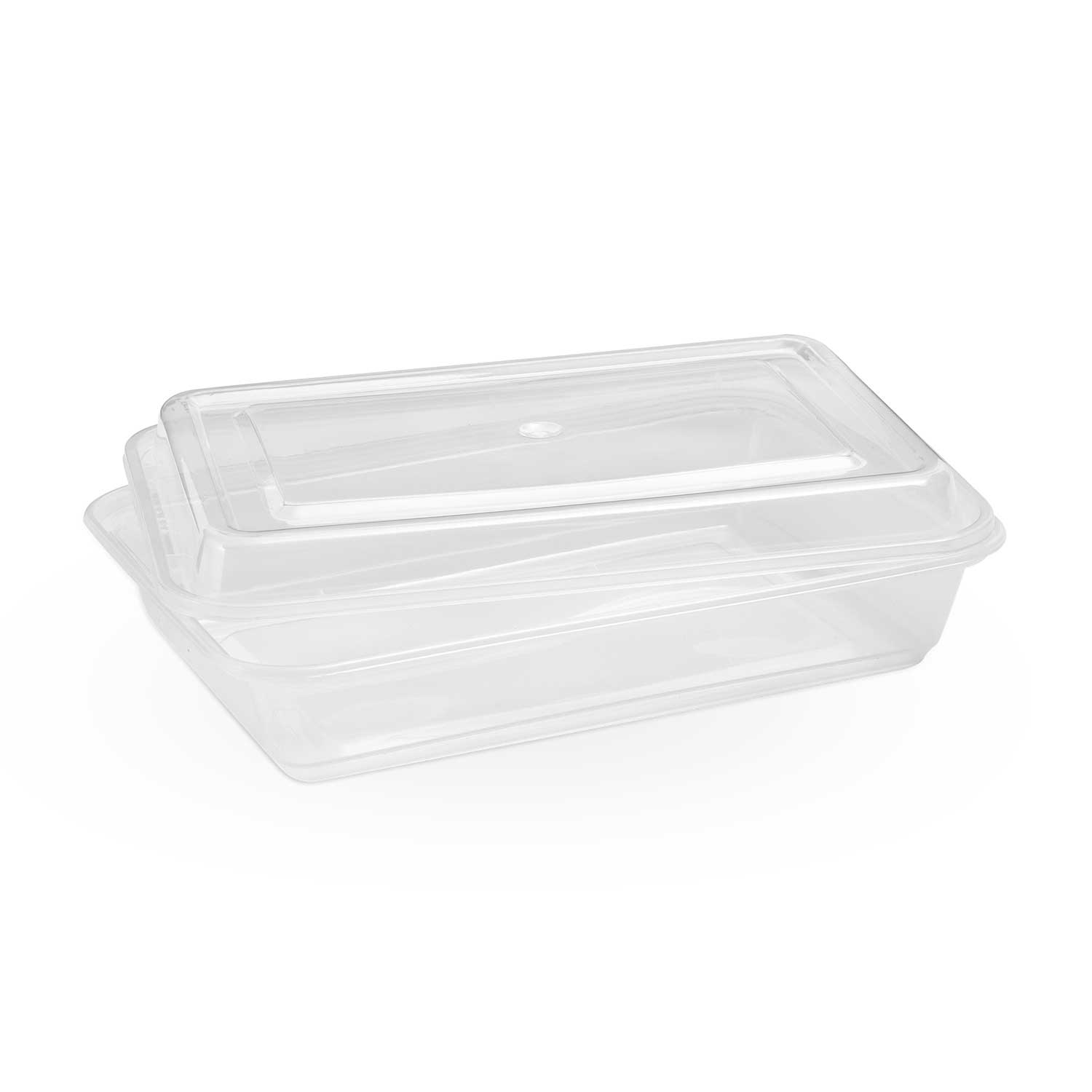42oz Rectangular Plastic Container - 150pcs | PP Food Storage ...