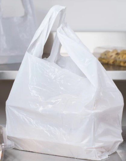 Shooping bags 16lb, Heavy Duty ( 15"x18" Low Density )- S2 White